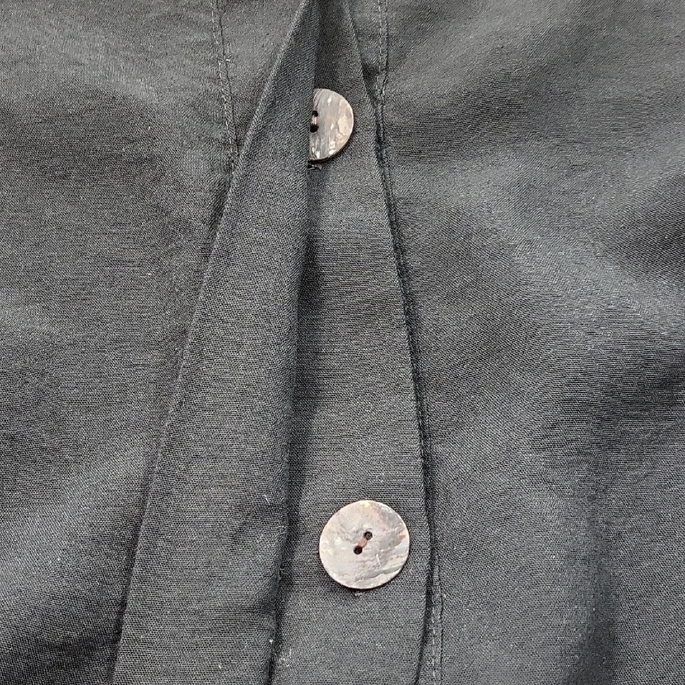Fridaze Black Linen Women's Tunic/ Jacket Lagen Look - Picture 8 of 8